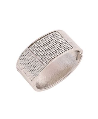Women's The Cristal-Bijou Cuff Bracelet - Crystal Silver