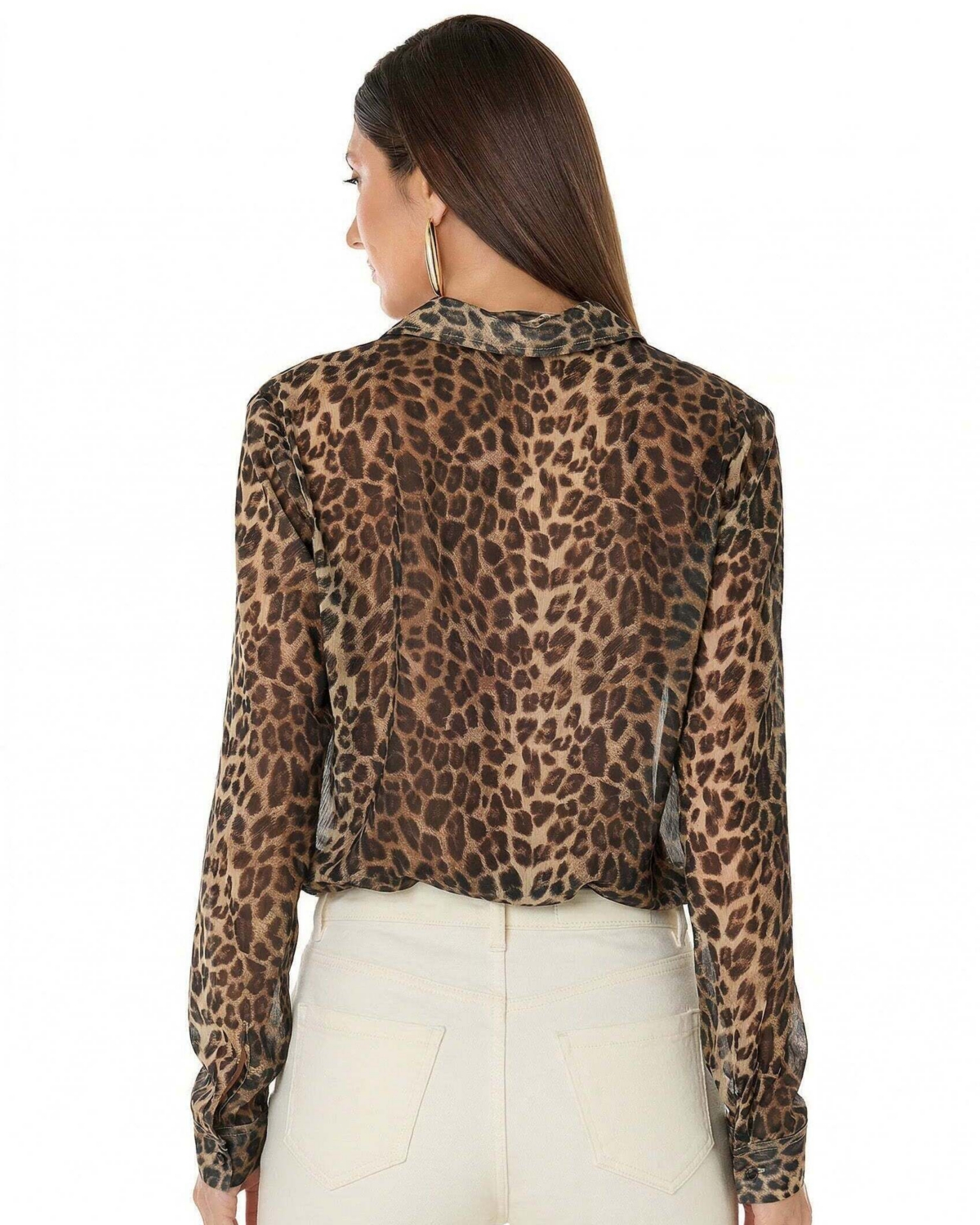 The Noli Shop Womens Ana Button Up Shirt - Floral Print