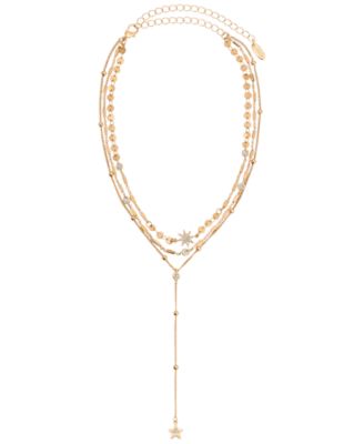 Forever Falling Multi-Chain Lariat Choker Necklace