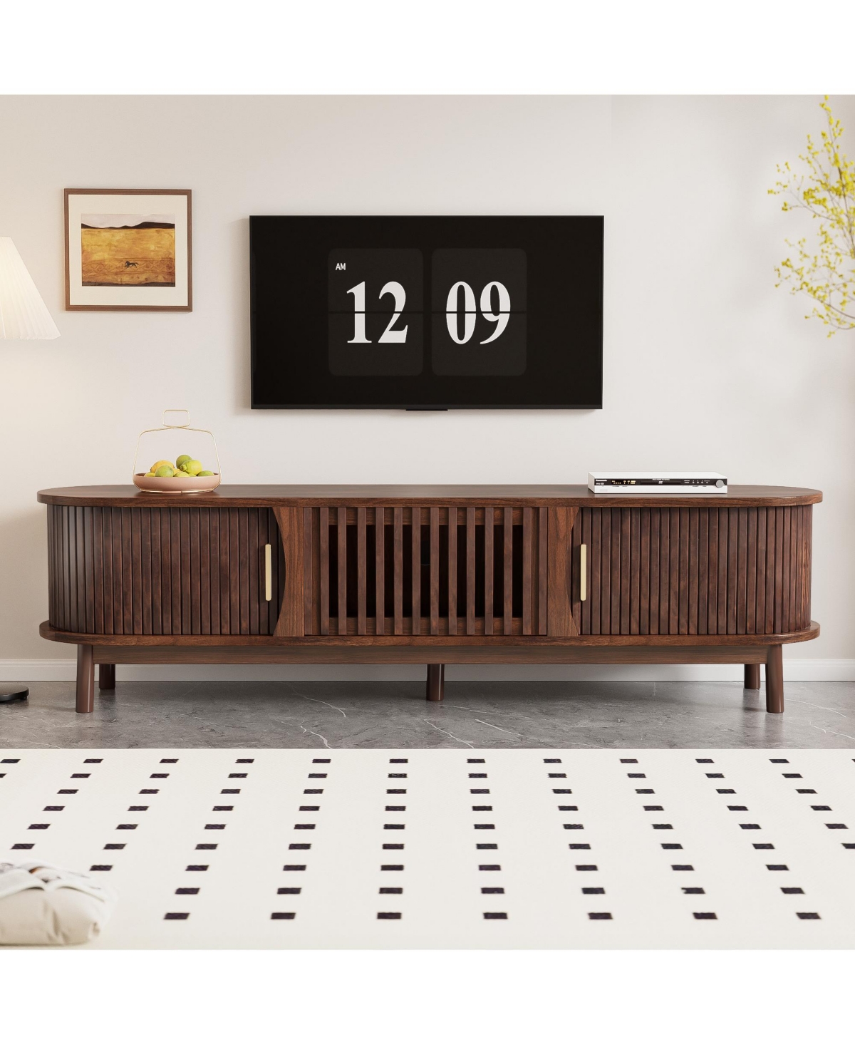 Casainc Modern Storage Cabinet Farmhouse Tv Stand