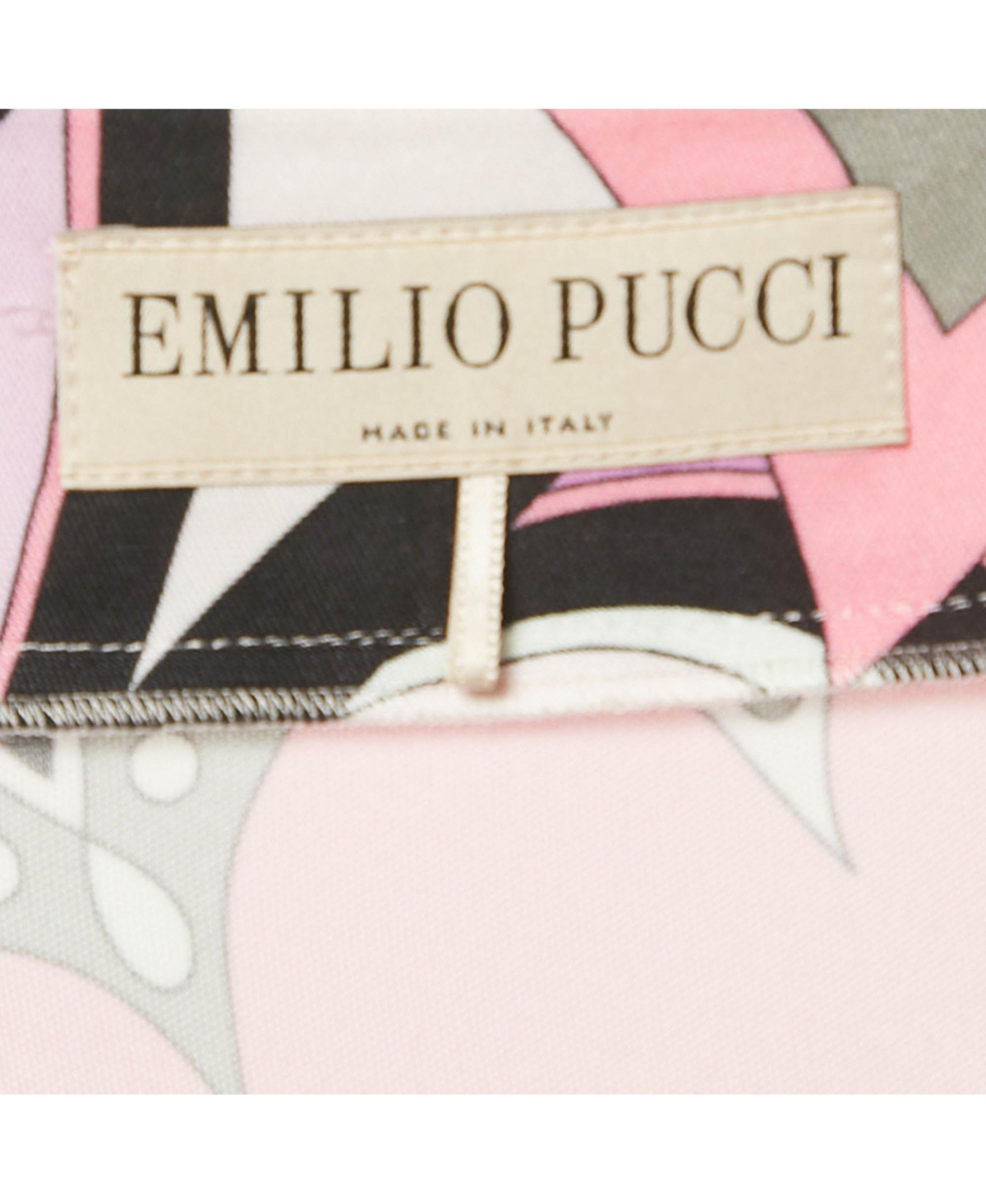 Pre-Owned Emilio Pucci Women's Pink Printed Silk Mini Dress