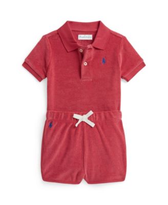 Baby Boys' Terry Polo Shirt and Shorts, 2-Piece Set