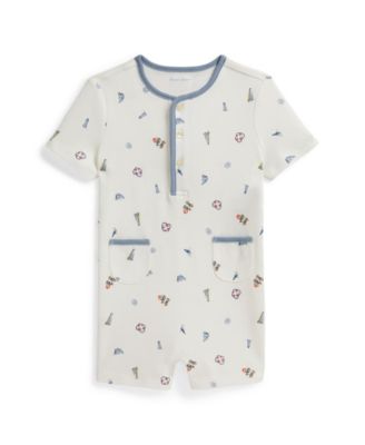 Baby Boys' Henley Printed Shortall