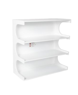 4-Tier Book Shelf Cabinet Coffee Table with Organizer Storage Shelves