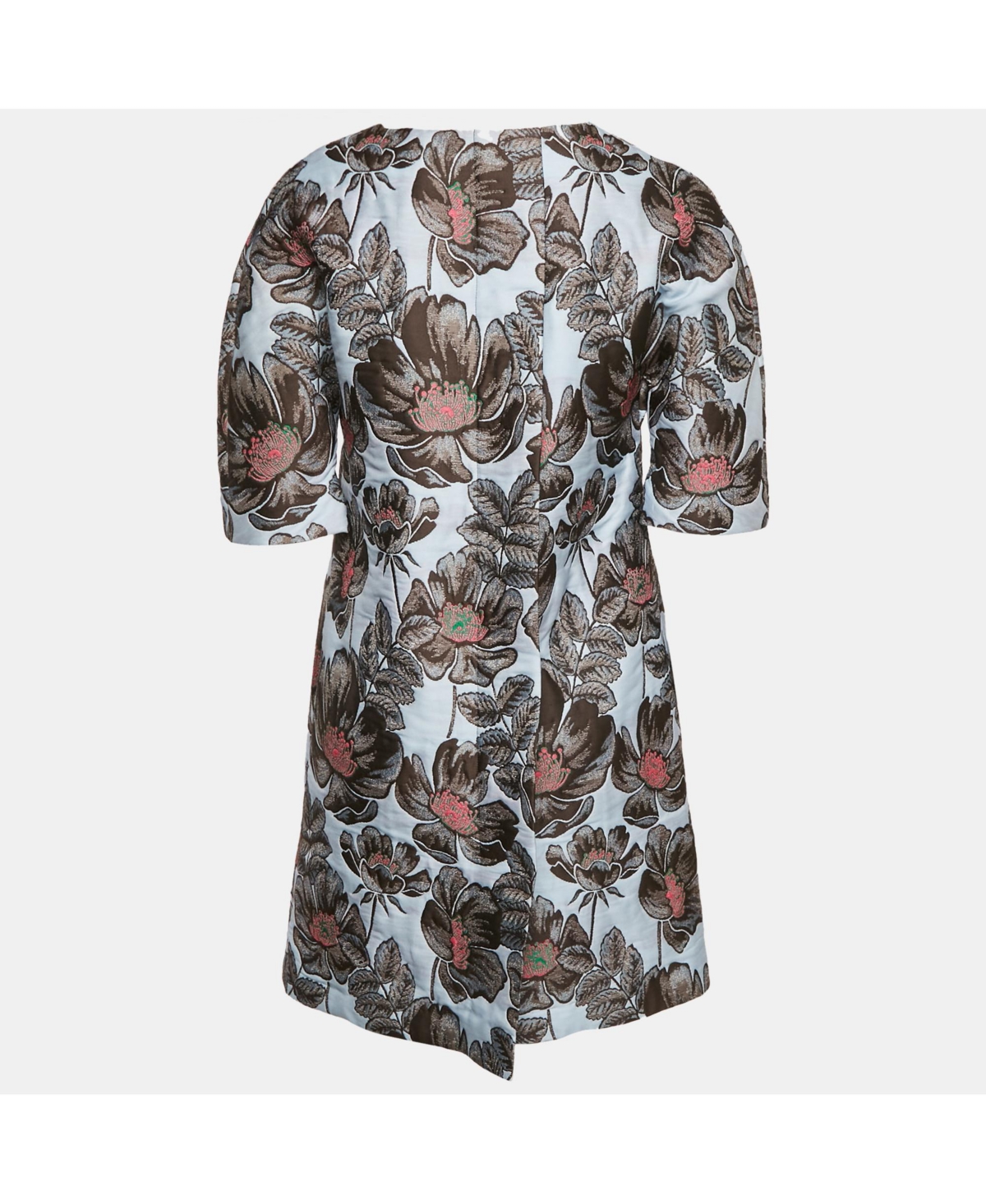 Pre-Owned Marni Women's Blue Floral Jacquard Shift Dress