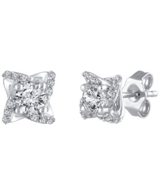 Diamond Stud Earrings (5/8 ct. t.w.) in 14k White Gold