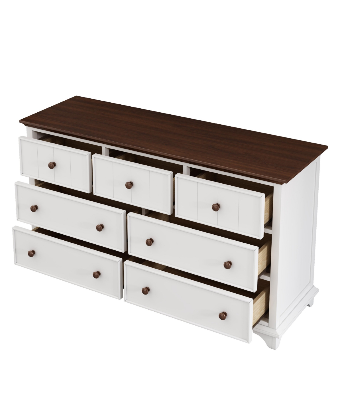 Casainc Wooden Storage Cabinet with 7-Drawer Dresser