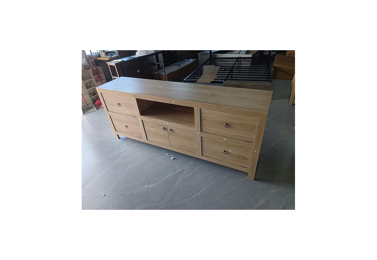 Gaomon Rustic 6-Door Wooden Tv Cabinet – Wide Storage Console for Media Devices, Electronics & Stylish Entertainment Living Room