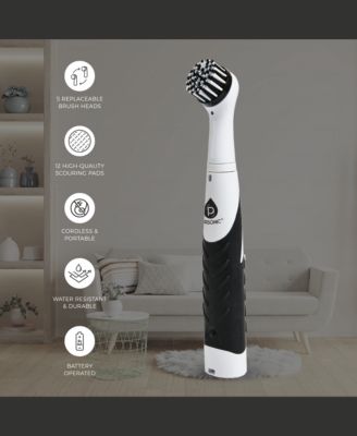 3-in-1 Cordless Rechargeable Cleaning Bundle: Power Scrubber, Extended Brush & Mini Vacuum Duster for Home & Car.