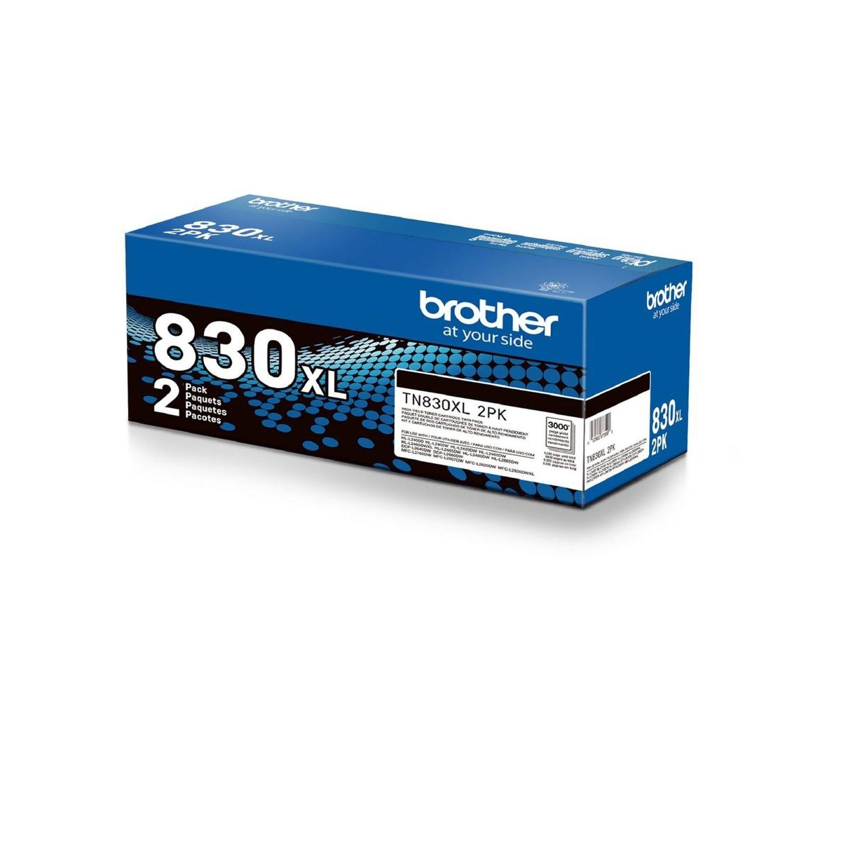 Brother TN830XL2PK 3,000 Page-Yield High-Yield Toner - Black (2/Pack