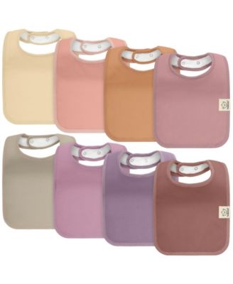 KeaBabies 8-Pack Coast Baby Bibs for Boy Girl Drool Bibs Baby Bib for Girls Boys - Mauve 19$