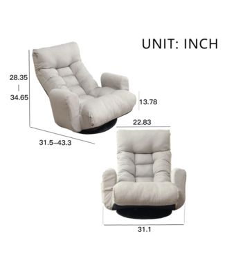 DJ-24434951 Adjustable Lounge Sofa Chair – Large Size, Soft Fabric, Reclining Feature, Living Room Furniture