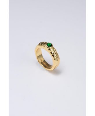 Sylvie Cubic Zirconia Molten Stackable Ring