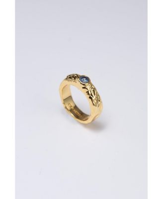 Classicharms Sylvie Cubic Zirconia Molten Stackable Ring - Goldblue 69$
