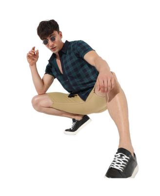 Men's Green & Blue Tartan Plaid Shirt