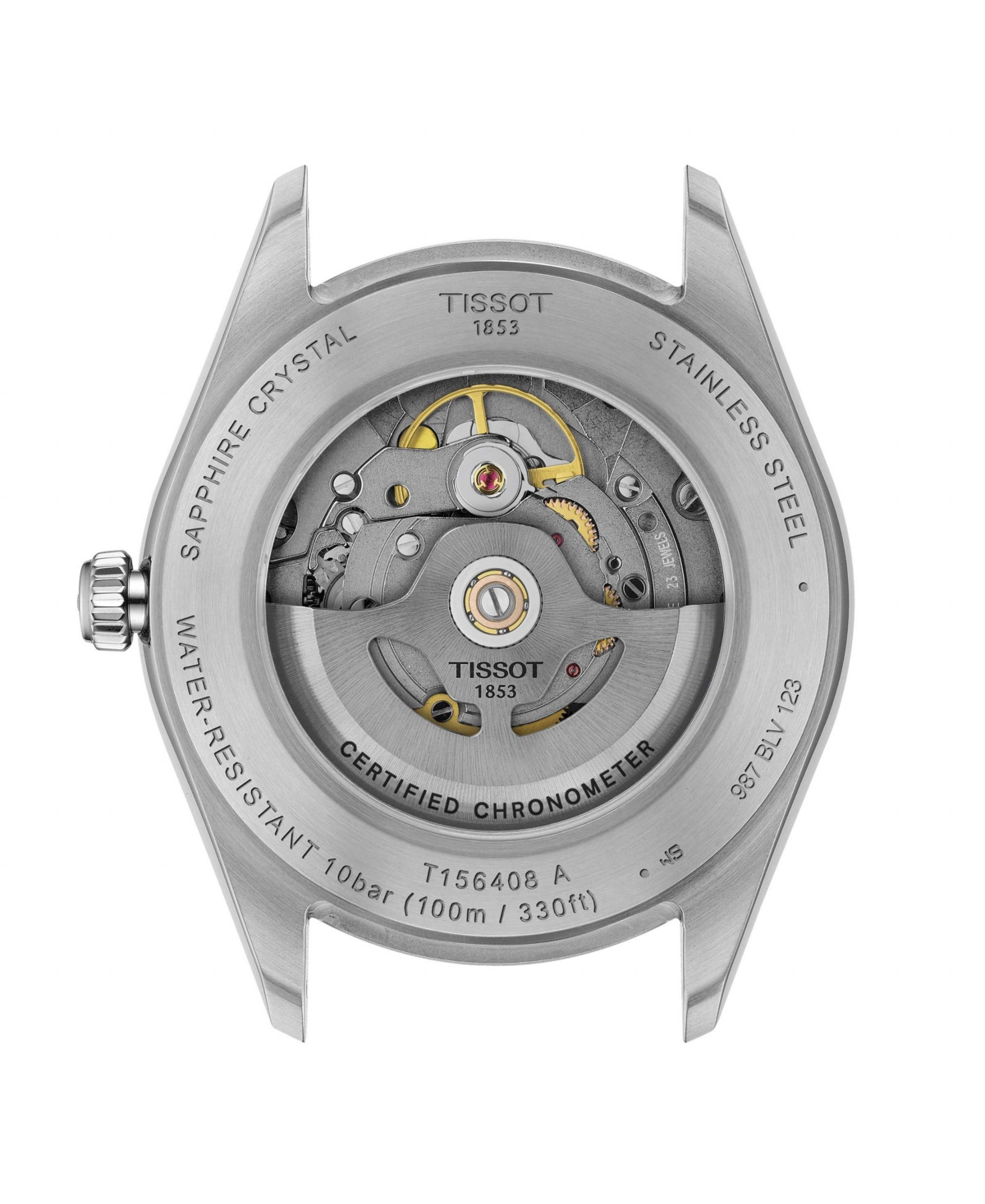 Tissot Men's Gray Stainless Steel Bracelet Watch, 39mm