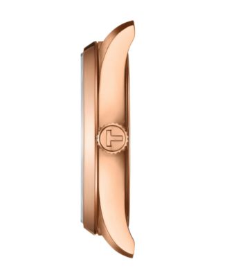 Unisex Rose Gold Stainless Steel Bracelet Watch, 34mm