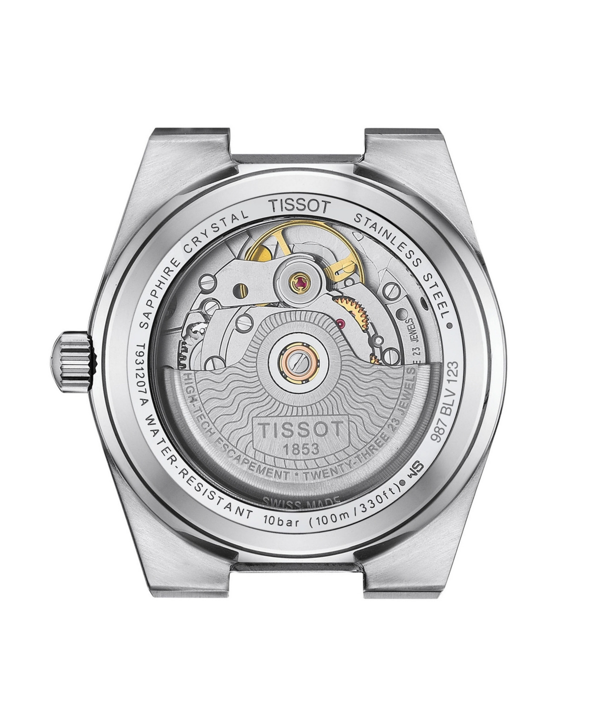 Tissot Unisex Gray Stainless Steel Bracelet Watch, 35mm