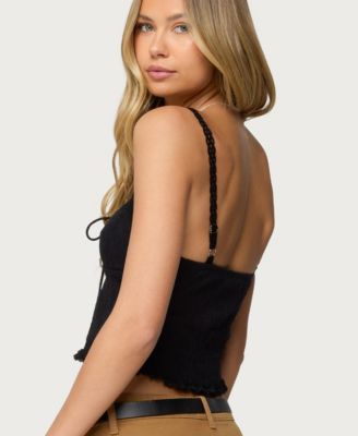 Women's Lacey Knit Tank Top
