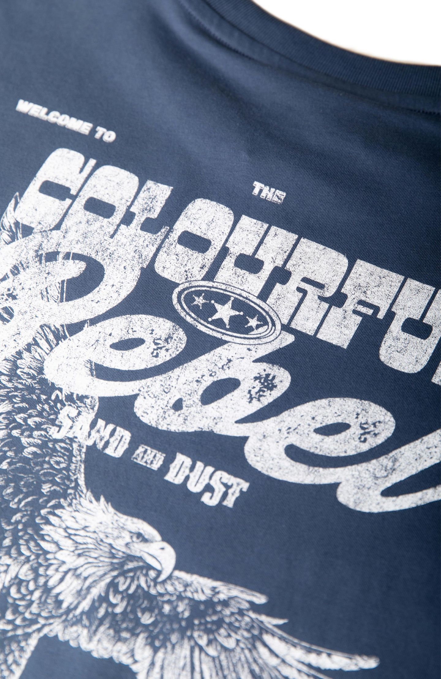 Женская футболка Colourful Rebel Sand and Dust Tour Loosefit, цвет: Средний синий — фото 4