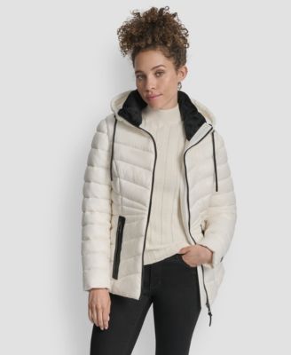 Women's Stand Collar Zipper-Front Coat