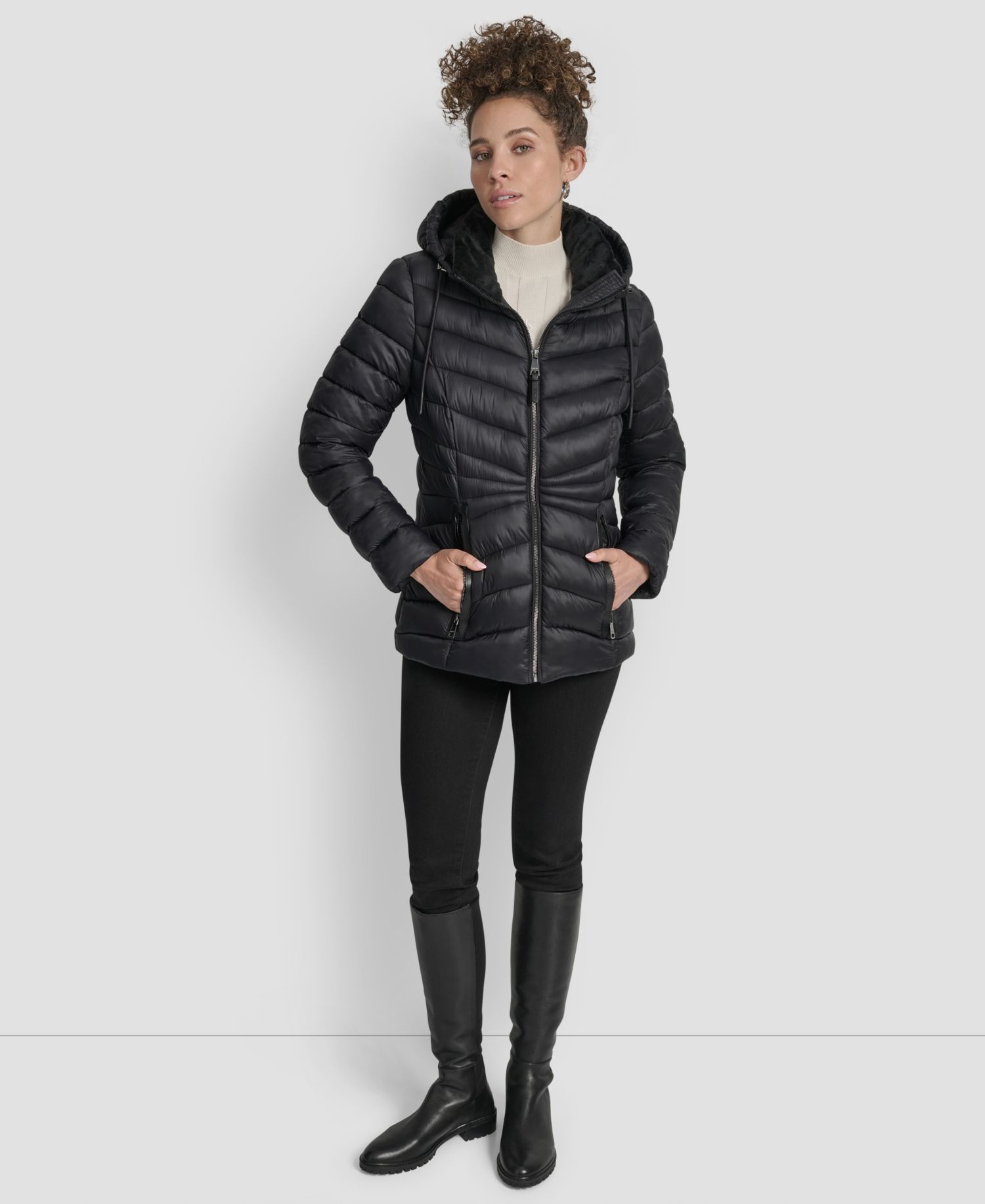 Women's Zipper-Front Coat