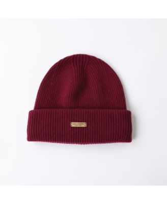 Men's Unisex Ribbed Lambswool Beanie