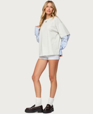 Women's Tailor Oversized Layered Top
