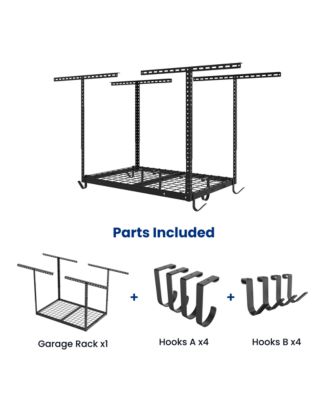 OHK Series 24 in W × 36 in D Ceiling-Mounted Overhead Garage Storage Rack – Model