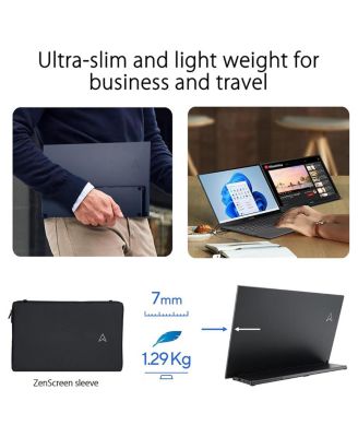 Tek MB17AHG 17.3 in. IPS Panel FHD 1920 x 1080 16-9 Scale 5 ms 144HZ 2XUSB-C HDMI Portable Monitor, Black