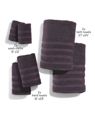 Luxury Soft & Absorbent 100% Ring Spun Cotton Towel Set for Bathroom, Shower, Spa - 6 Piece Set