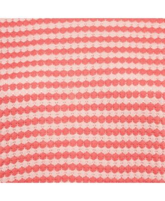 Women's Pink Honeycomb Pattern Cotton Sleeveless Jumper
