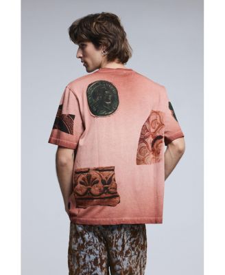 Men's Short-sleeve patchwork T-shirt