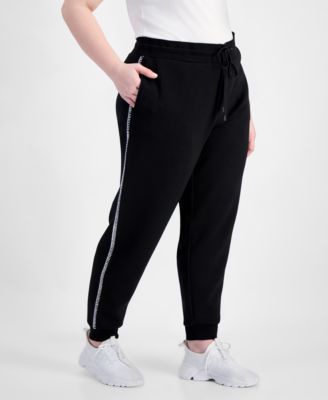 Trendy Plus Size High Rise Drawstring Jogger Pants