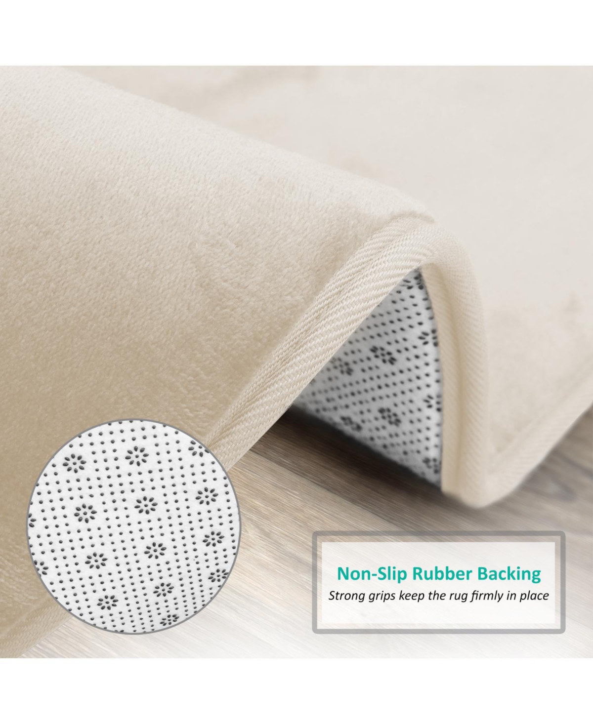 Ultra Soft Non-Slip Plush Memory Foam Bath Rug - Small 17"x24" Tiled Design