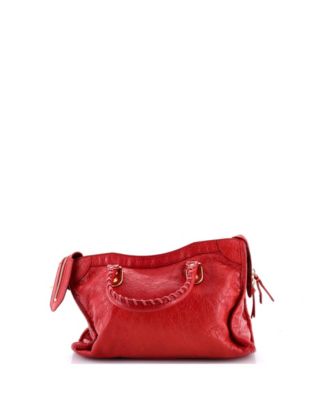 Small City Classic Metallic Edge Bag Leather