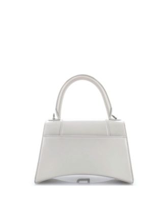 Small Hourglass Top Handle Bag Leather