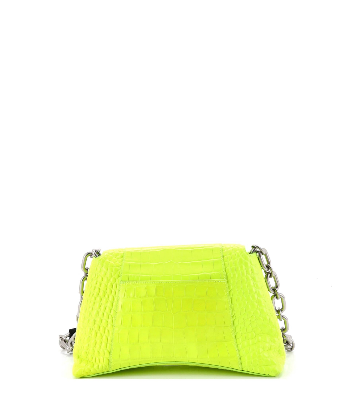 Pre-Owned Balenciaga Small Downtown S Chain-Handle Shoulder Bag Embossed Leather