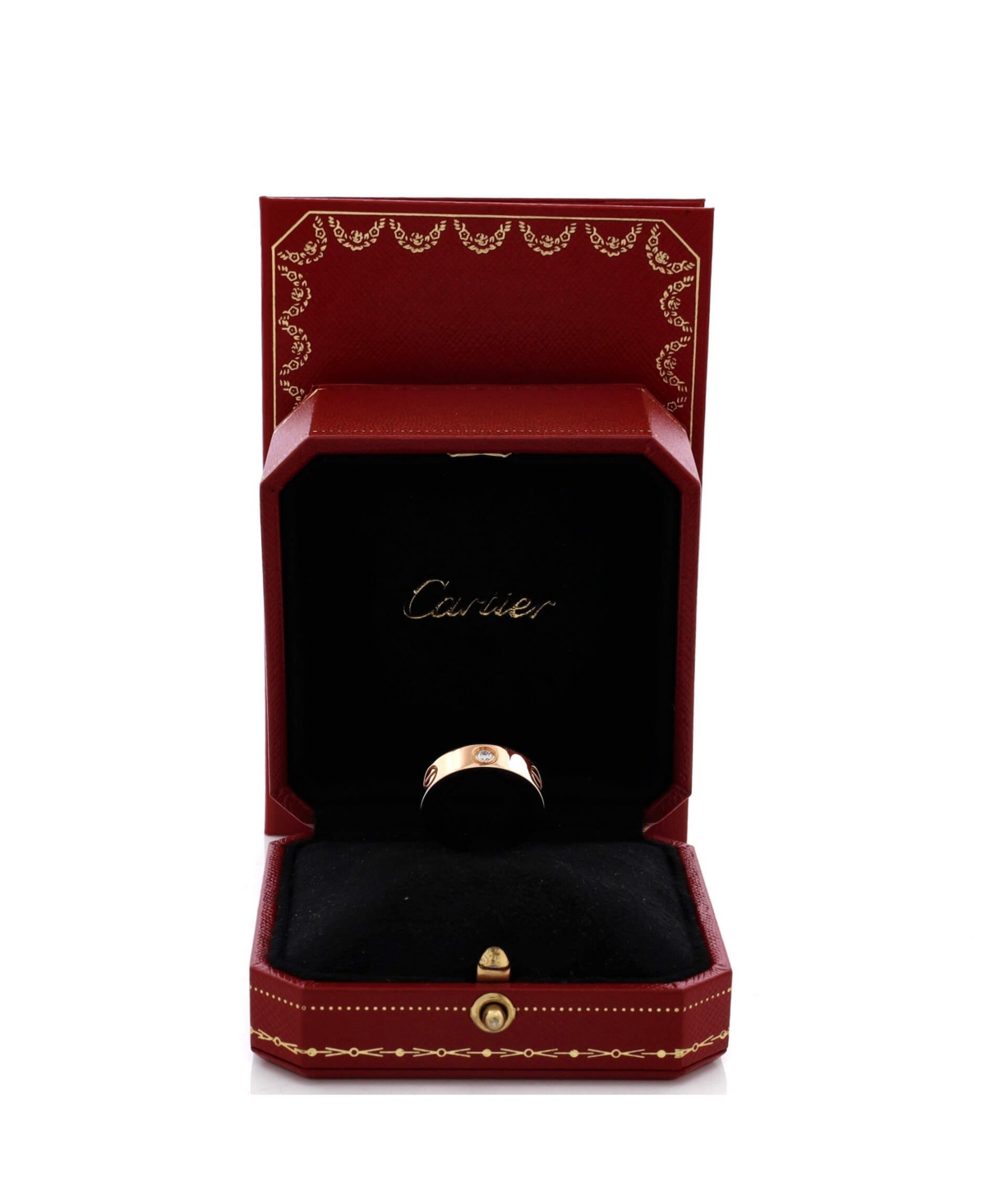 Pre-Owned Cartier Love 3 Diamonds Band Ring