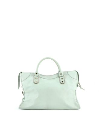 Medium City Classic Metallic Edge Bag Leather