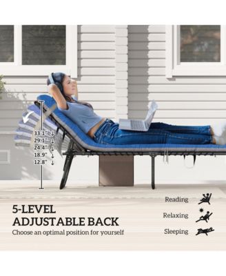 Outdoor Lounge Chairs, Reclining Folding Chaise Lounge, /