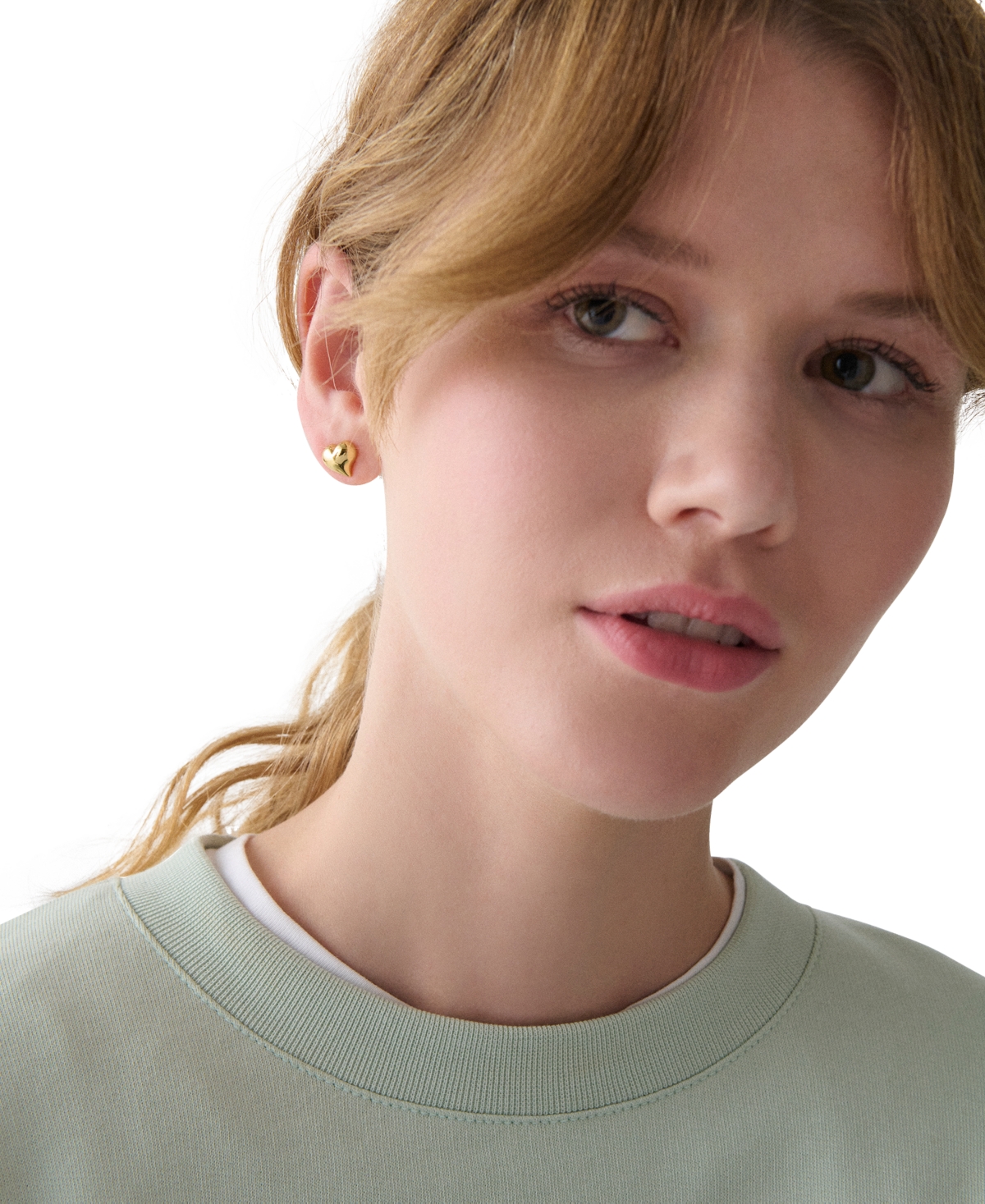 kate spade new york Amour Gold-Tone Heart Stud Earrings (also Silver-Tone)