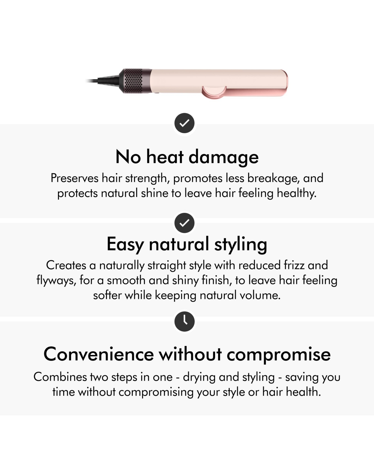 Dyson Airstrait Straightener | Ceramic Pink/Rose Gold