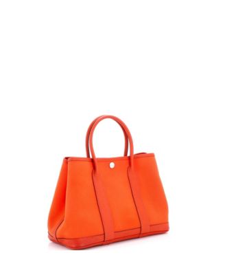 30 Garden Party Tote Toile and Leather