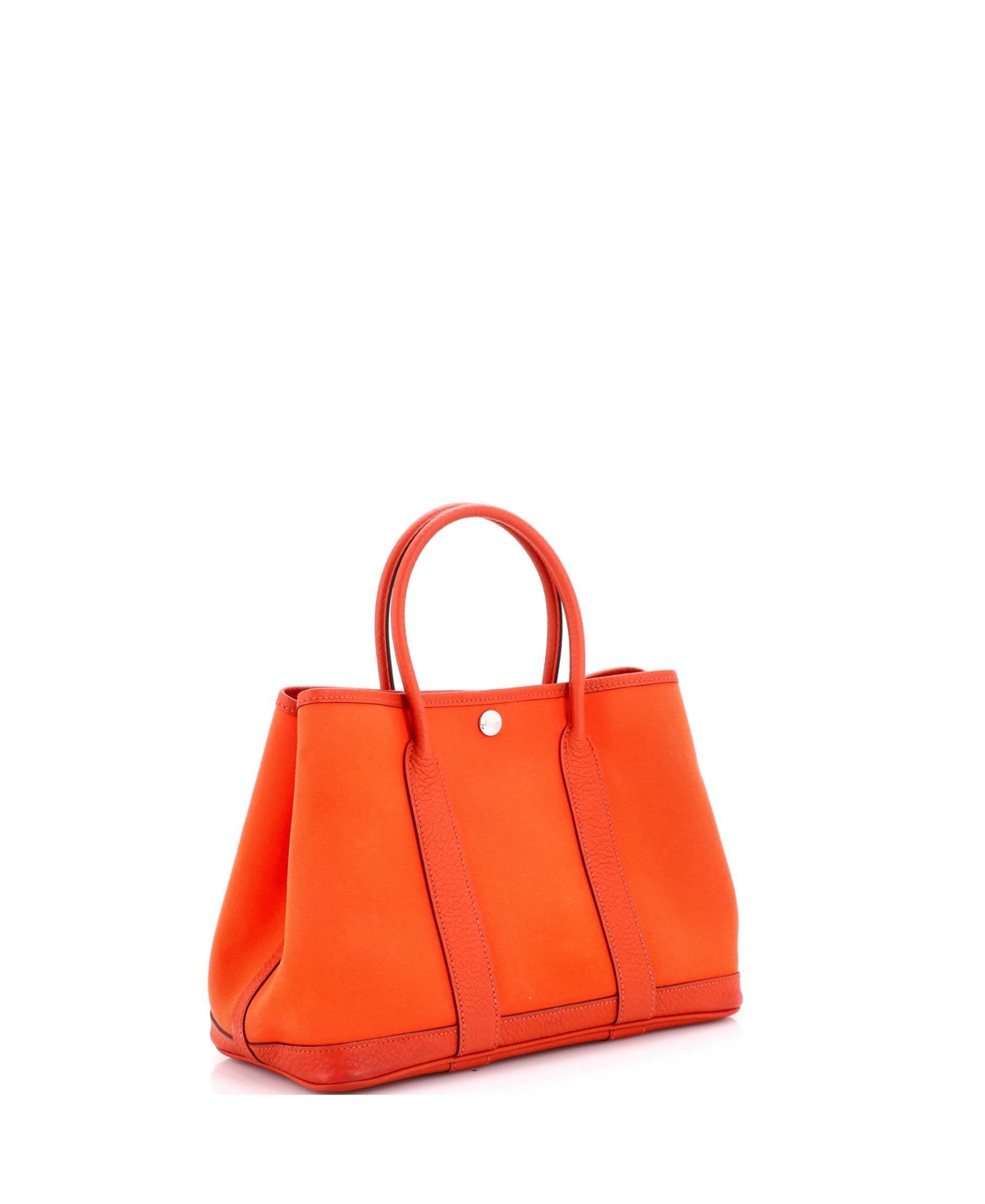 Pre-Owned HERMES 30 Garden Party Tote Toile and Leather