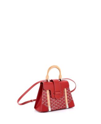 PM Saigon Top Handle Bag Coated Canvas with Leather