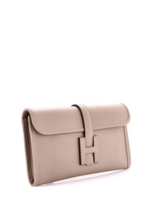 Pre-Owned HERMES 29 Jige Elan Clutch Swift