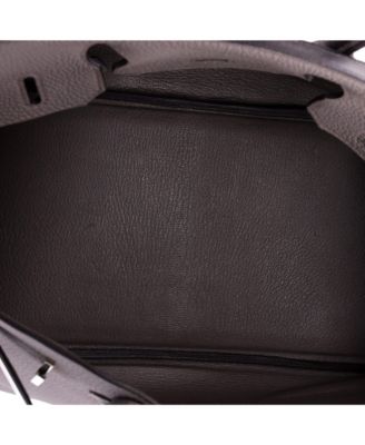 Birkin 30 Handbag Grey Togo with Palladium Hardware