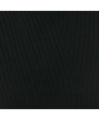 Women's Black Knit Gonna Tricot Midi Skirt