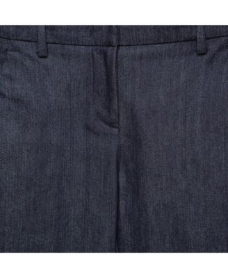 Women's Navy Blue Denim Slim Fit Jeans